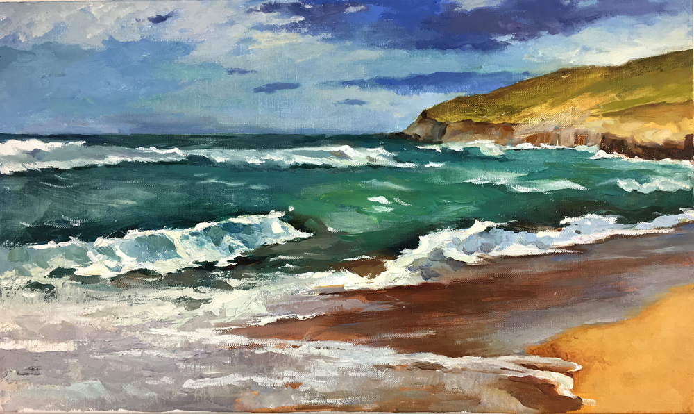 Морской берег. Мастер-класс по масляной живописи -_0.jpg